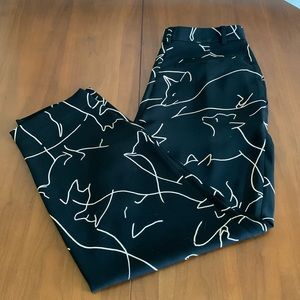 Babaton dog print trouser size 6